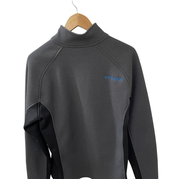 Spyder Men’s Size M Half Zip 100% Poly insulated Streetwear Pullover Zippered - Picture 3 of 6